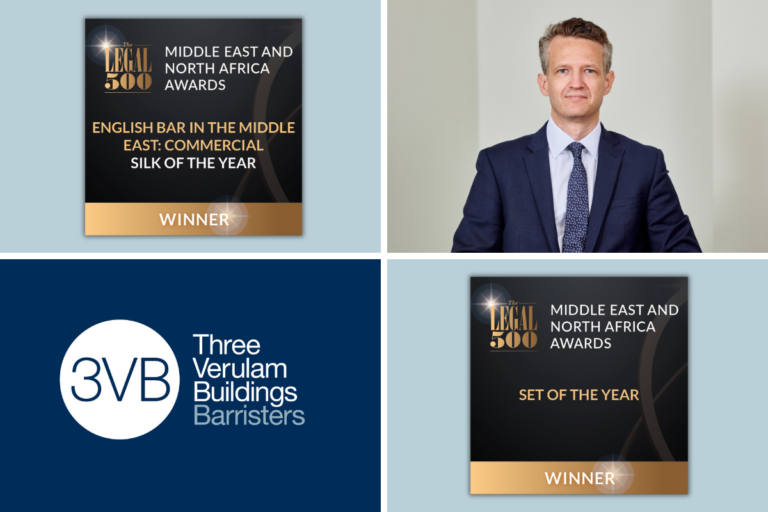 Legal 500 Middle East and North Africa (MENA) Awards 2024: 3VB wins Set of the Year and Tom Montagu-Smith KC awarded Commercial Silk of the Year