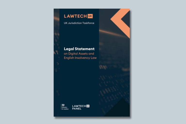 UKJT Legal Statement on Digital Assets and English Insolvency Law published