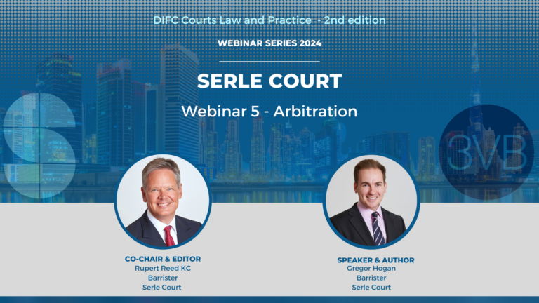 DIFC Webinar 5 – Arbitration