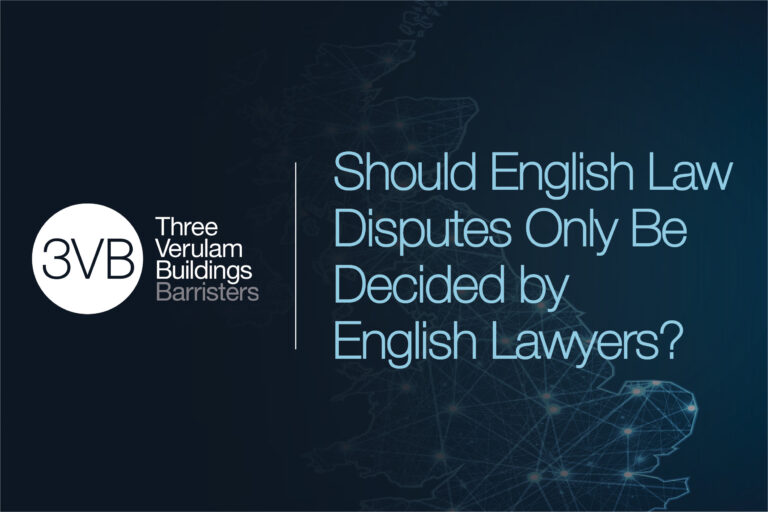Should English Law Disputes Only Be Decided by English Lawyers?