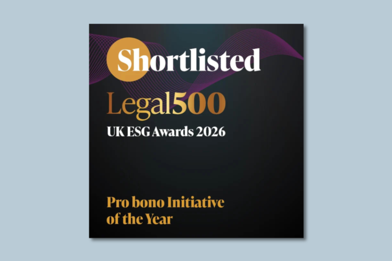 3VB’s IADRU shortlisted for the Legal 500 ESG Awards 2026