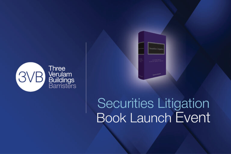 Securities Litigation – Book Launch